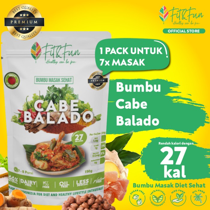 

[Bumbu Dapur] Fit and Fun Bumbu Masak Diet Sehat Cabe Balado