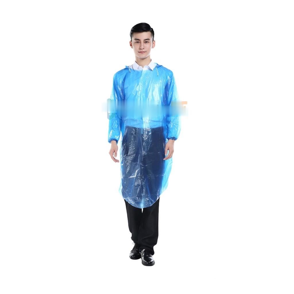 JAS HUJAN PLASTIK SEKALI PAKAI / JAS HUJAN PONCHO DISPOSABLE EMERGENCY RAINCOAT