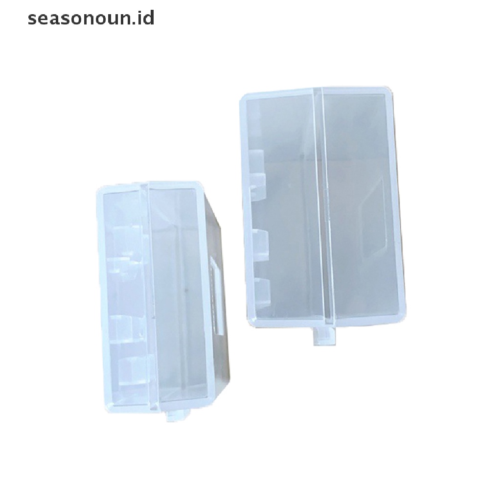 Seasonoun Tempat Kotak Penyimpanan Memory Card Micro SD SDHC TF MS Transparan Hard Case.