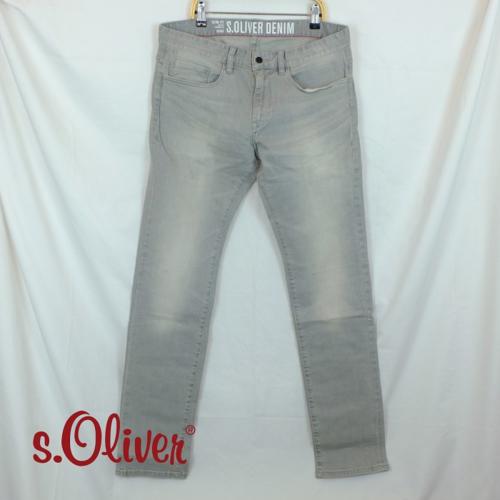 celana jeans pria Celana Jeans Pria Slim Fit Denim Panjang Branded S. Oliver - 31(P6A6) celana jeans