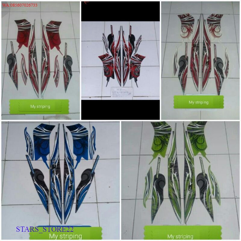 (ORI) Stiker Sticker Striping Mio Soul 2009 2010 KUALITAS ORIGINAL PABRIK