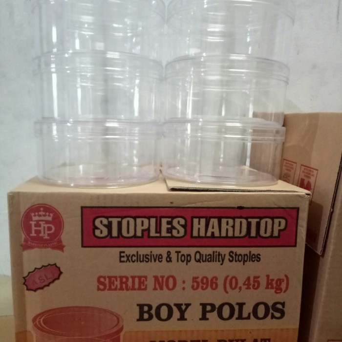 Toples hardtop 596 bulat polos 450gr