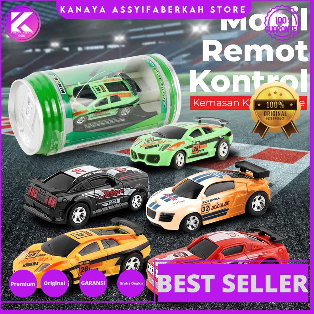 GOLD ROSITA Mainan Mobil Remote Control RC Car Anak Kemasan Kaleng Coke - 1681