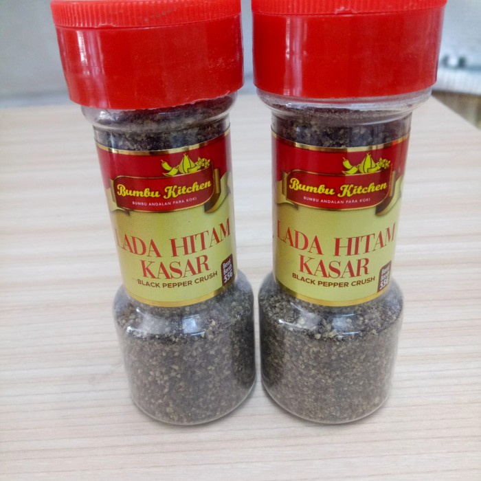 

Bumbu Kitchen Lada Hitam Kasar 55gr