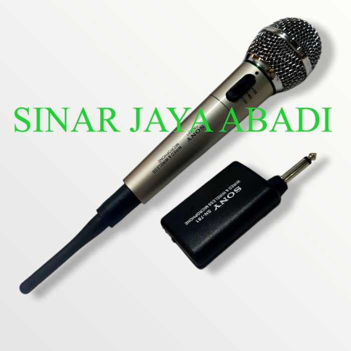 MIC SONY SN 781 DUAL FUNGSI BISA WIRELESS DAN KABEL