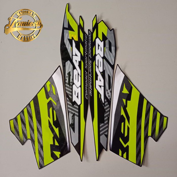 stiker striping honda new beat CBS sporty warna hijau 2021 2022 eSP