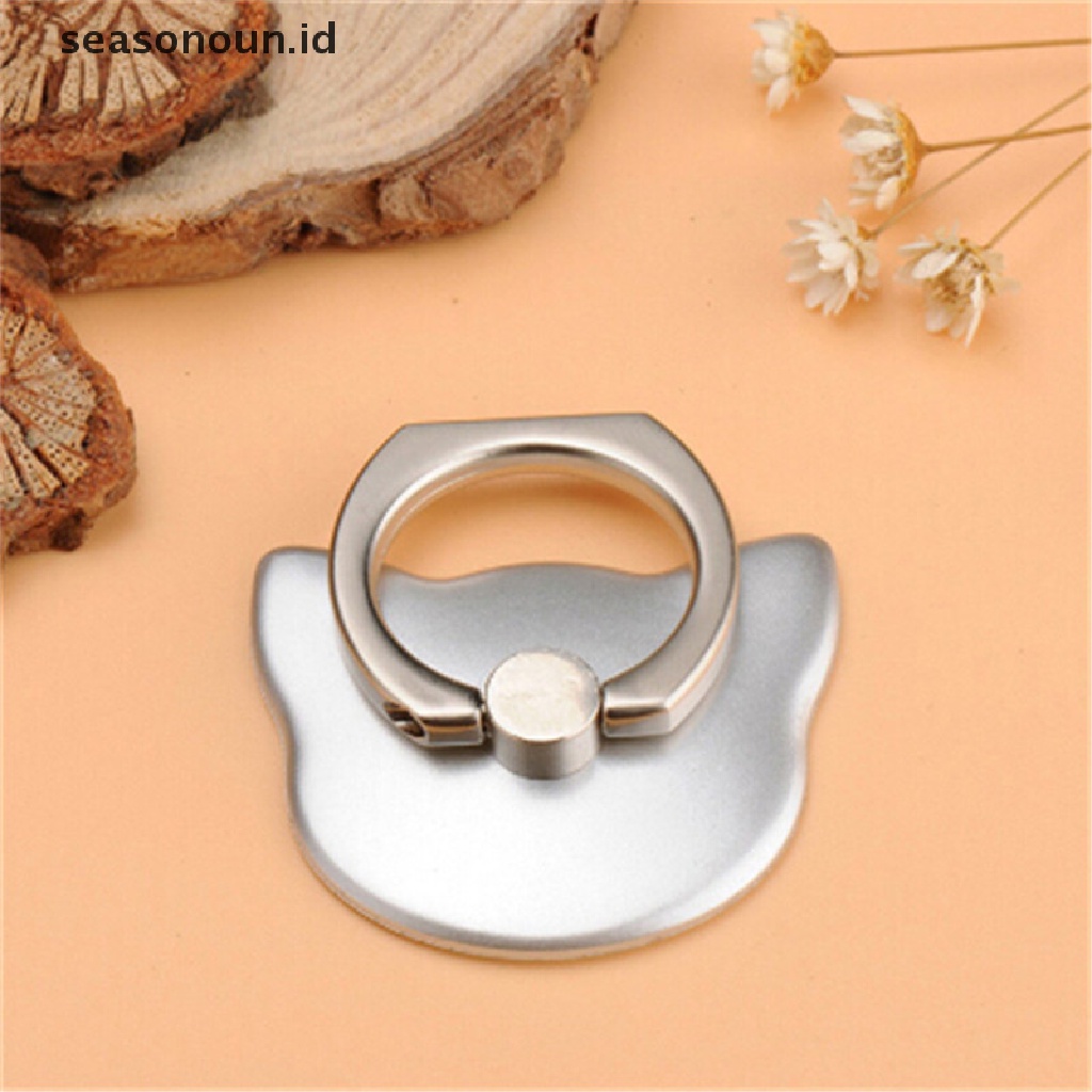 Tempat Kucing Seasonoun Animal360° Ring Stand Finger Untuk Handphone Smart Phone.