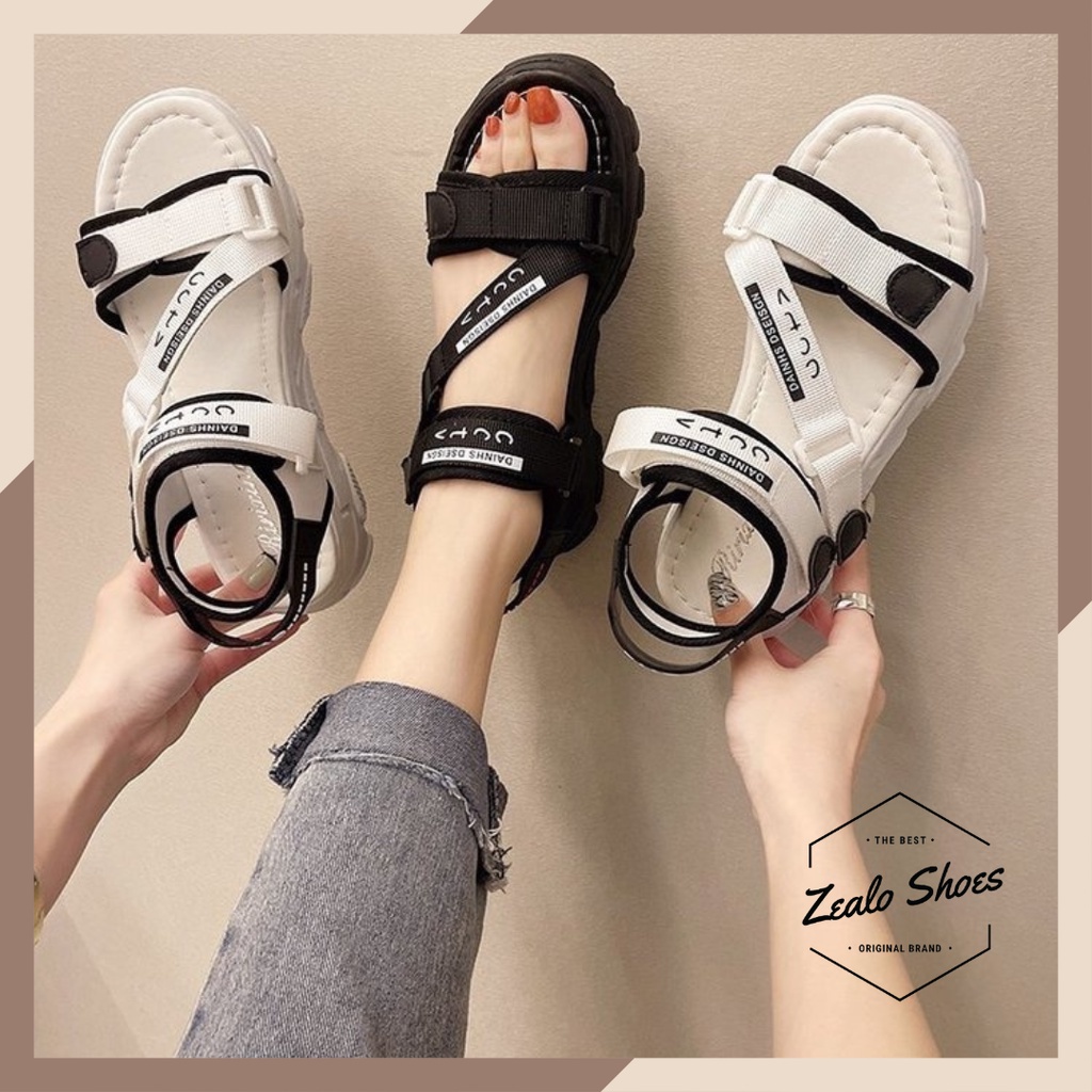 Zealo.Shoes 126 Sepatu Sandal Wedges Wanita Import Premium Quality