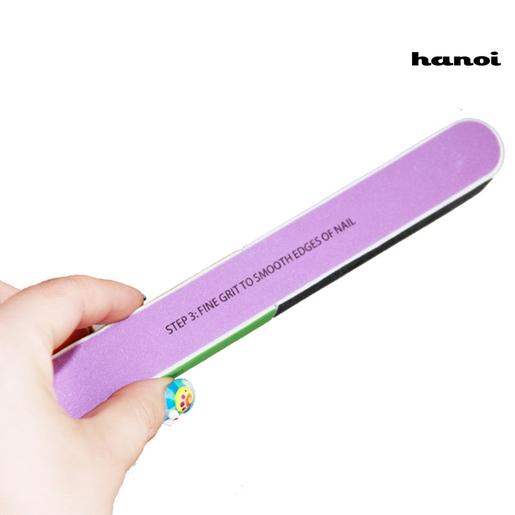 Hi * Kikir Kuku Fungsi Kreatif Print Finger Polishing EVA Emery Board Alat Manicure Untuk Penggunaan Rumah