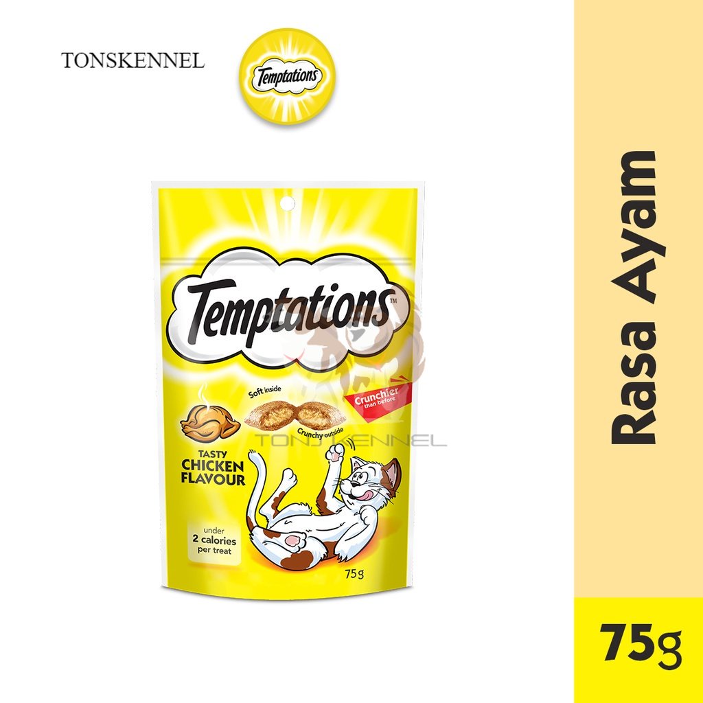 TEMPTATIONS Snack Kucing 75gr 75 gr 75g 75 g Temptation