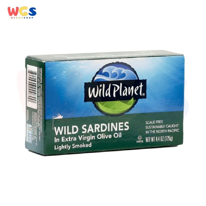 Wild Planet Wild Sardines In Extra Virgin Olive Oil 4.4oz 125g