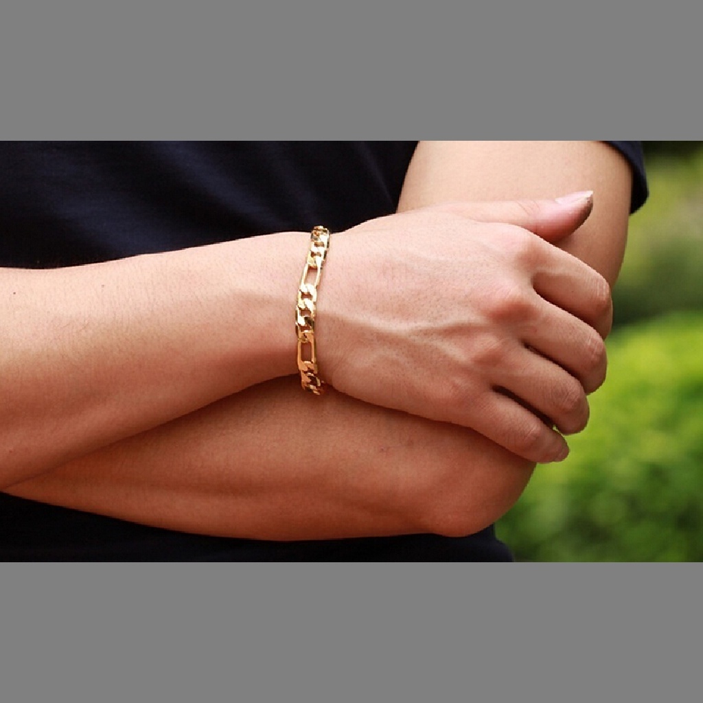 Deid 2015pria Mode Baru Keren Gelang Emas 18K Perhiasan Pribadi Gelang Rantai Martijn