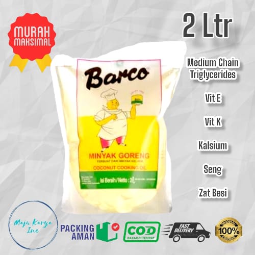 Barco Minyak Goreng Kelapa / Coconut Oil 2 Ltr