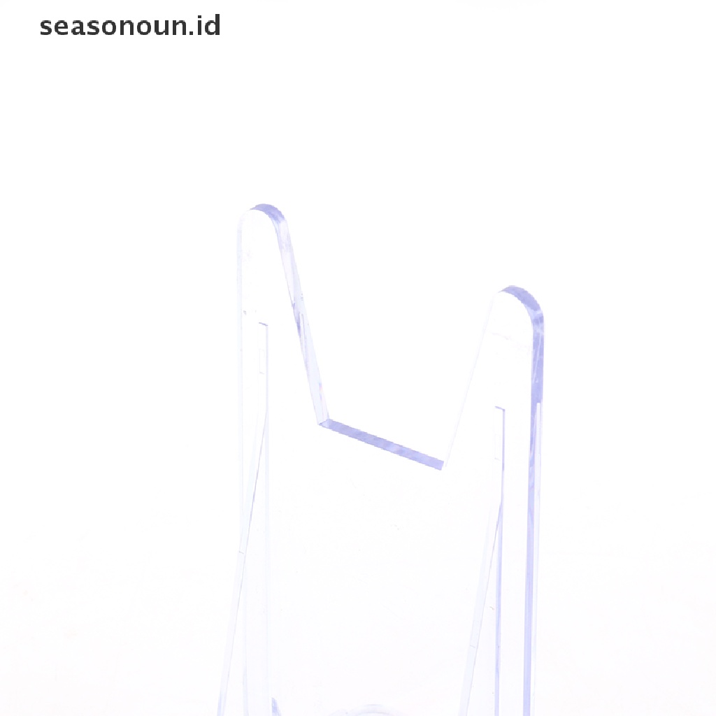 Seasonoun 2Pcs Rak Display Plastik Adjustable Untuk Holder Handphone Bingkai Foto.