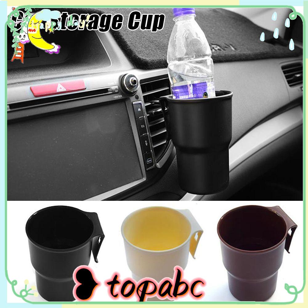 Top Car Storage Cup Bahan Plastik Multi Posisi Mounting Dengan Klip Outlet Udara Tempat Sampah Mini