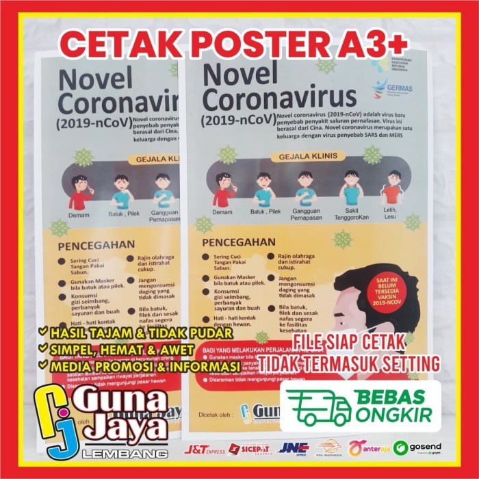

CETAK POSTER CUSTOM - POSTER IKLAN HIMBAUAN art paper uk. A3+ 2 SISI - PRINT POSTER - FULL COLOR