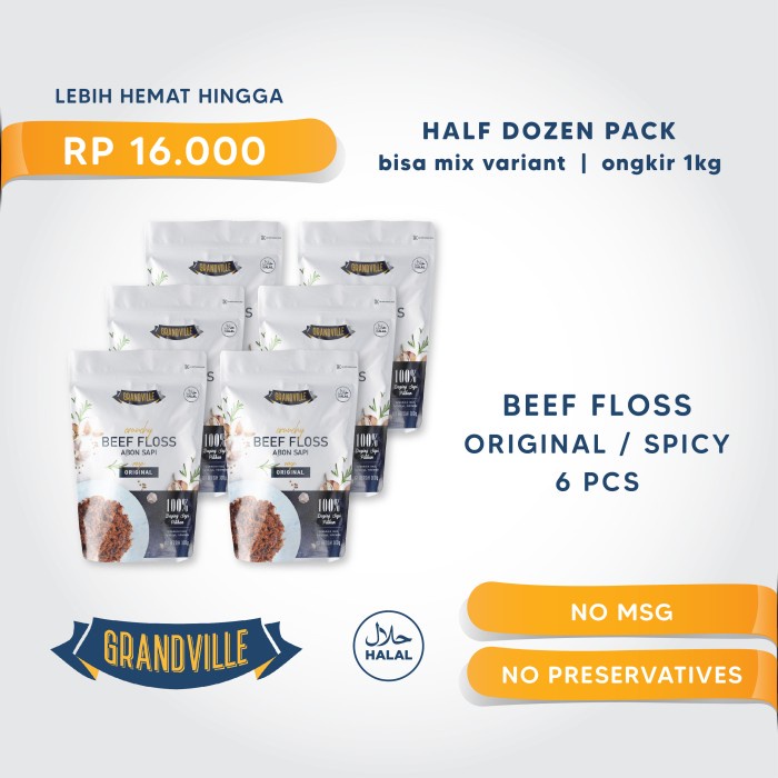 

[Ready Stock] bisa COD Grandville Abon Half Dozen [Isi 6pc Bisa Mix Variant] - Original