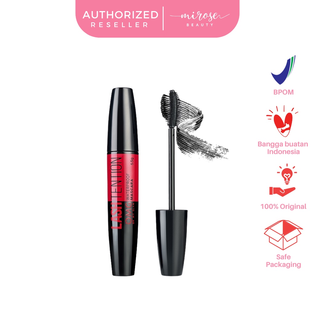 OMG OH MY GLAM LASHTENTION Waterproof Mascara 6.5 g - Maskara Eye Makeup Waterproof