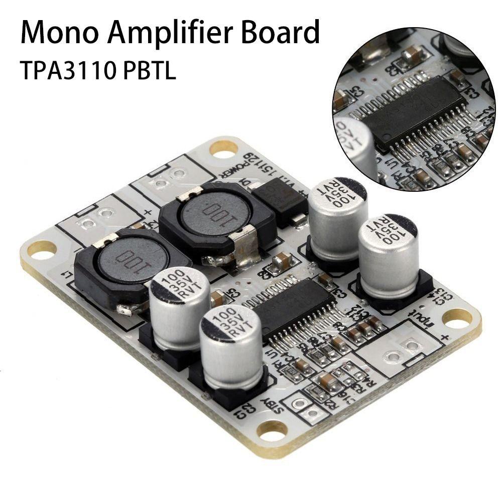 Populer 2pcs Papan Amplifier Mono4/6/8 ohm DC 8-26V AMP Modul Speaker Suara