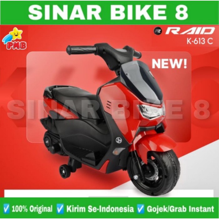 Motoran Aki Anak Model Nmax Mini PMB K 613 C