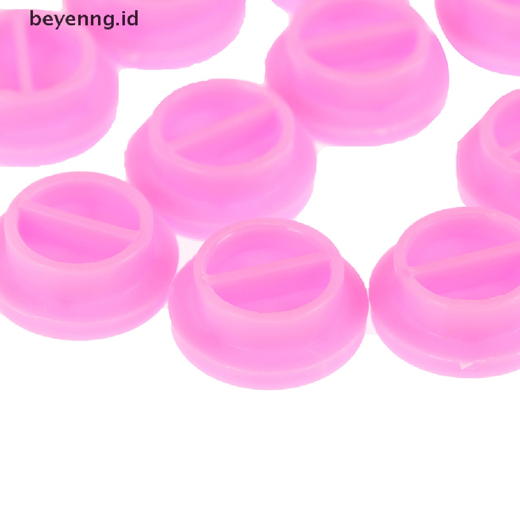 Beyen 100Pcs Adhesive Stand Eyelash Extension Glue Holder Grafg Blossom Cup Ring ID