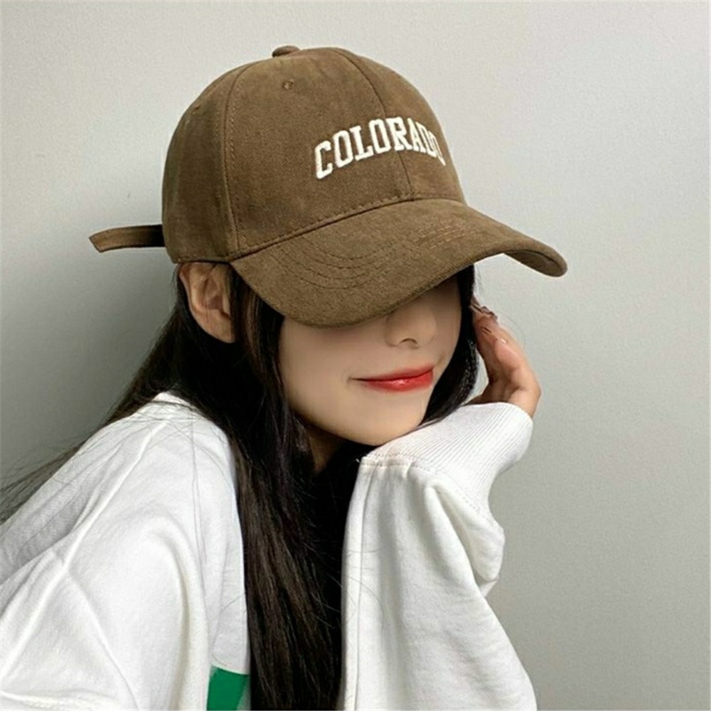 [COD Tangding] Korean INS Oversized Baseball Cap Pria Wanita Musim Semi Musim Panas Huruf Topi Bordir