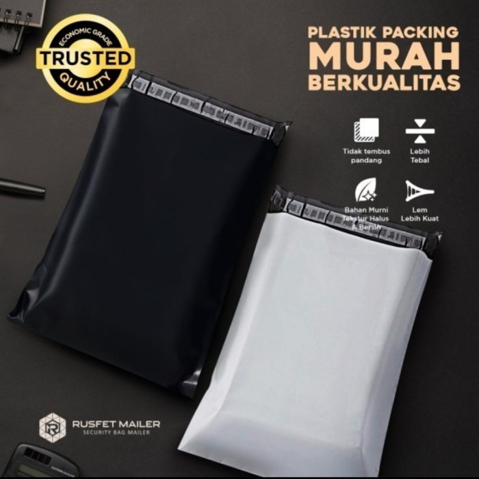 PLASTIK PACKING POLYMAILER HITAM, ABU ABU POLYMER KANTONG OLSHOP