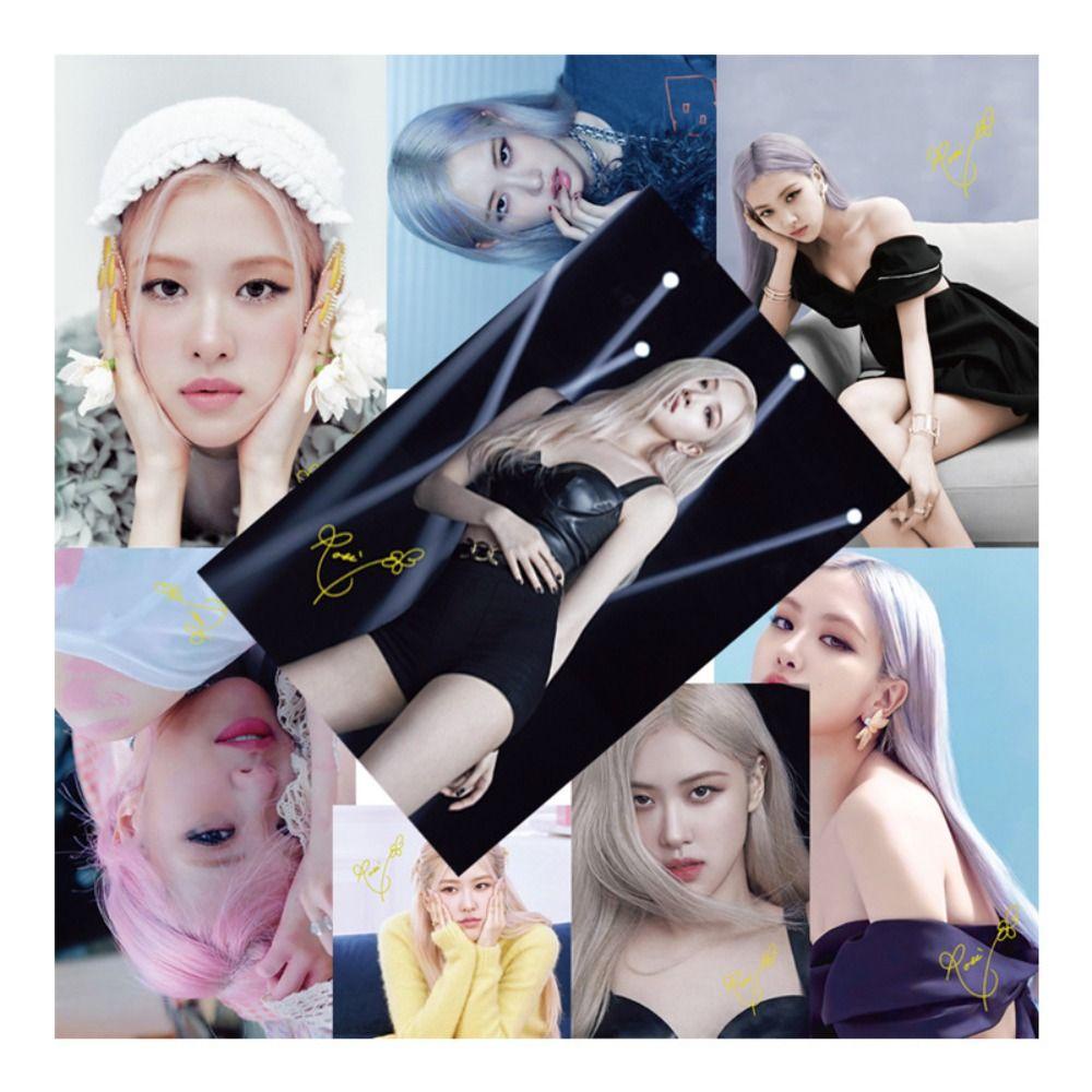 Mxbeauty Blackpink Poster Oversized Korea 8pcs/set HD Foto Mural Paper Kamar Tidur Wallpaper Penyanyi Poster Jennie Tempel Poster Blackpink