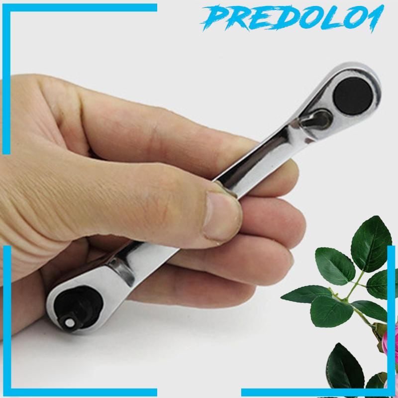 [Predolo1] Kunci Pas Ratchet Mini1Per4 &quot;Kepala Dual Drive Kecil Dan Portabel Tahan Lama 107mm