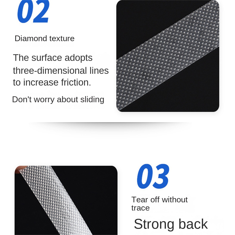 ღ 24Pcs Kamar Mandi Non-slip Shower Stiker Tahan Air Bathtub Sabuk Pengaman Keselamatan Kamar Mandi Anti-Slip Strip Self-Perekat Tangga Lantai Anti Slip Sabuk Pengaman