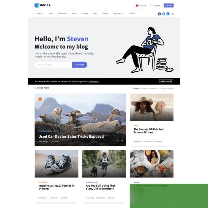 Source Website Blog Berita Online Plus CMS PHP Laravel Full