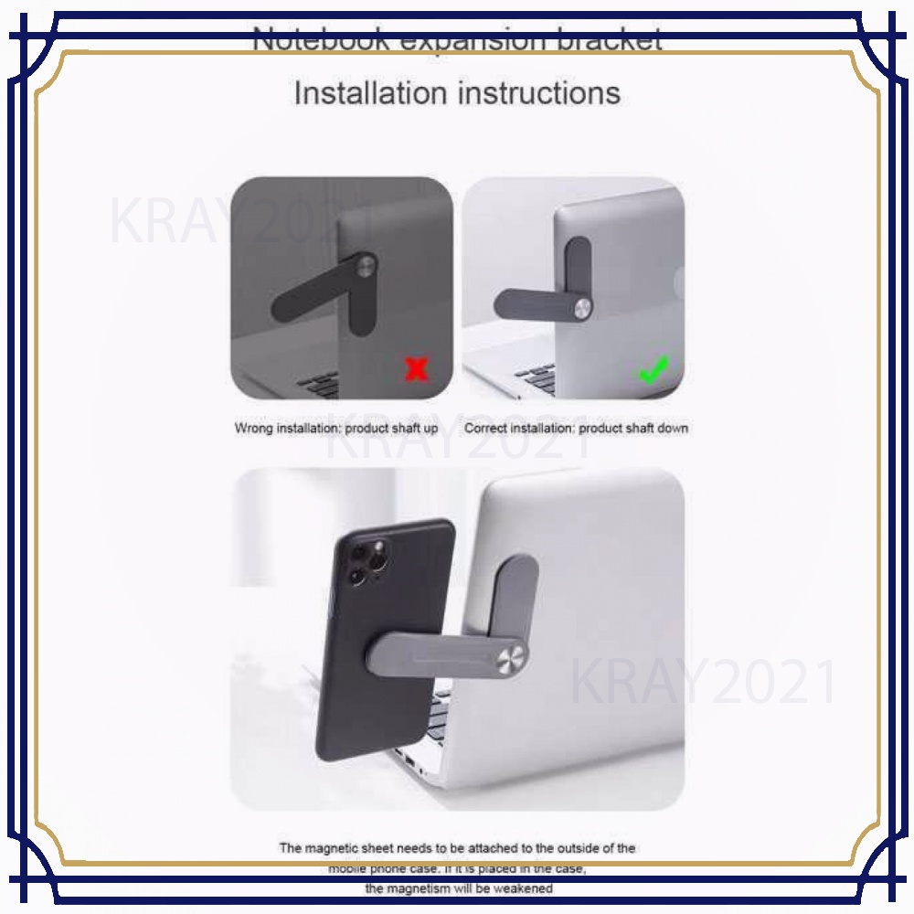 Holder Tempel Smartphone Adjustable Laptop Monitor Side Mount -TP904