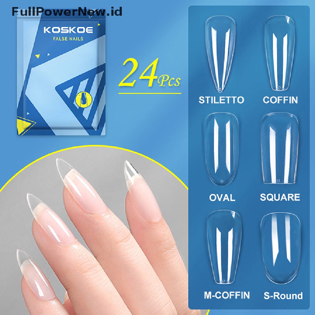 Power20/22/24pcs Nail Gel Quick Building Mold Tips Nail Bentuk Ganda Alat Ekstensi ID