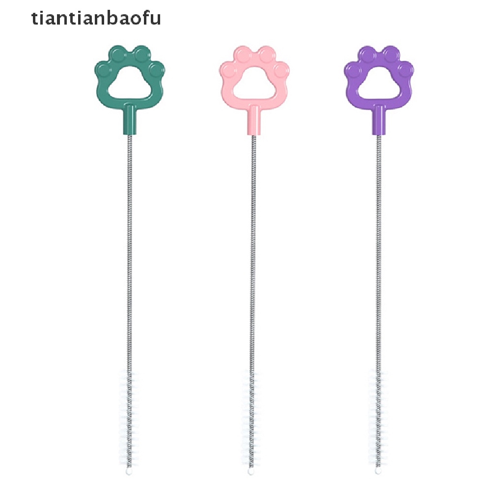 [tiantianbaofu] Sikat Spiral Nilon Berkualitas Tinggi Untuk Sedotan Kacamata Keyboard Perhiasan Sikat Pembersih Alat Bersih Praktis Butik