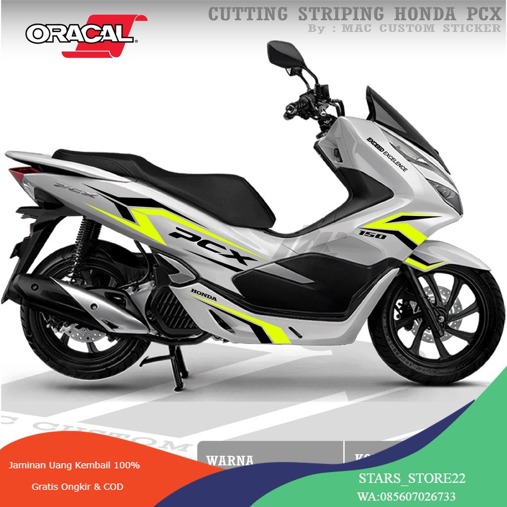 (PREMIUM CUTTING STIKER HONDA PCX 160 PCX 150  DESAIN 2023 SPORTY  Z17