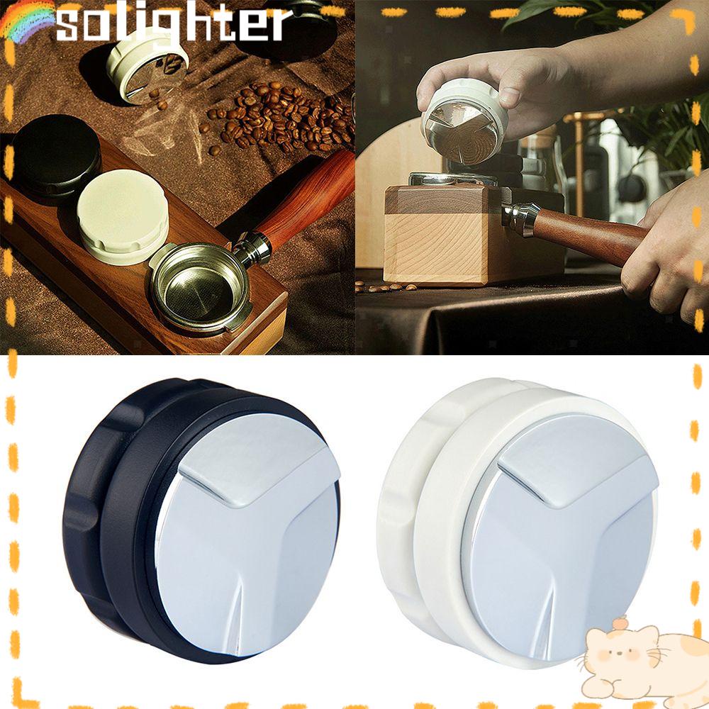 Solighter Distributor Kopi Coffee Tamper Alat Perata Kopi Espresso 3lereng Siku Palm Tamper Brewing Bowl Coffee Dosing Ring