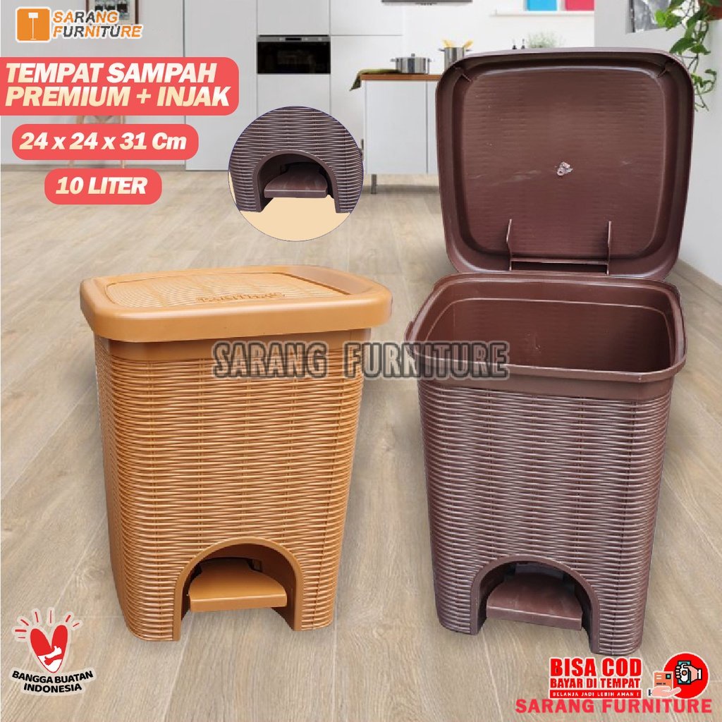 Tempat Sampah Tong Sampah Injak Tempat Sampah Tabitha Original Dust Bin 10 Liter Tong Sampah Murah