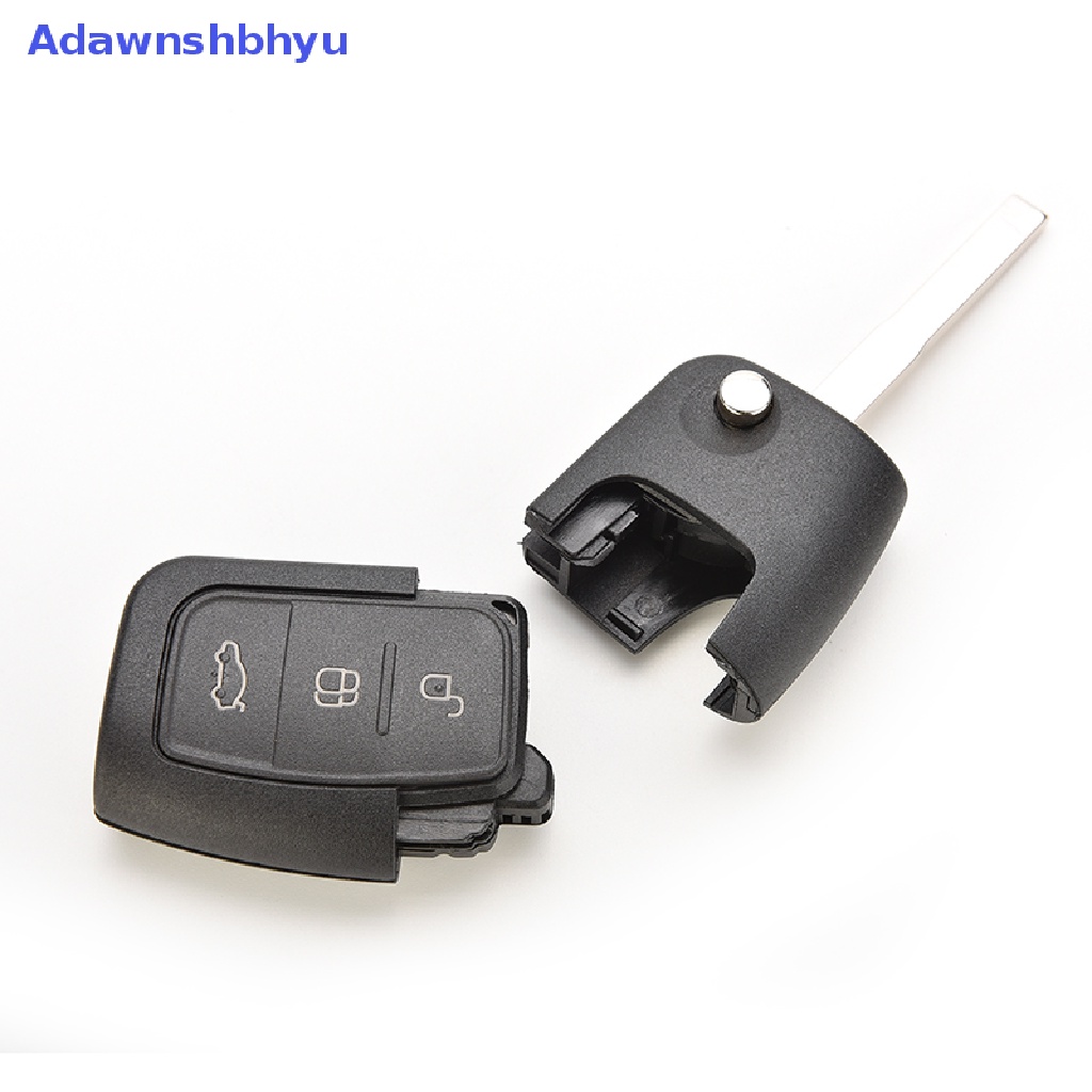 Adhyu Flip Remote 3tombol Key Shell Holder Cocok Untuk FORD Focus Fiesta Case Pengganti ID