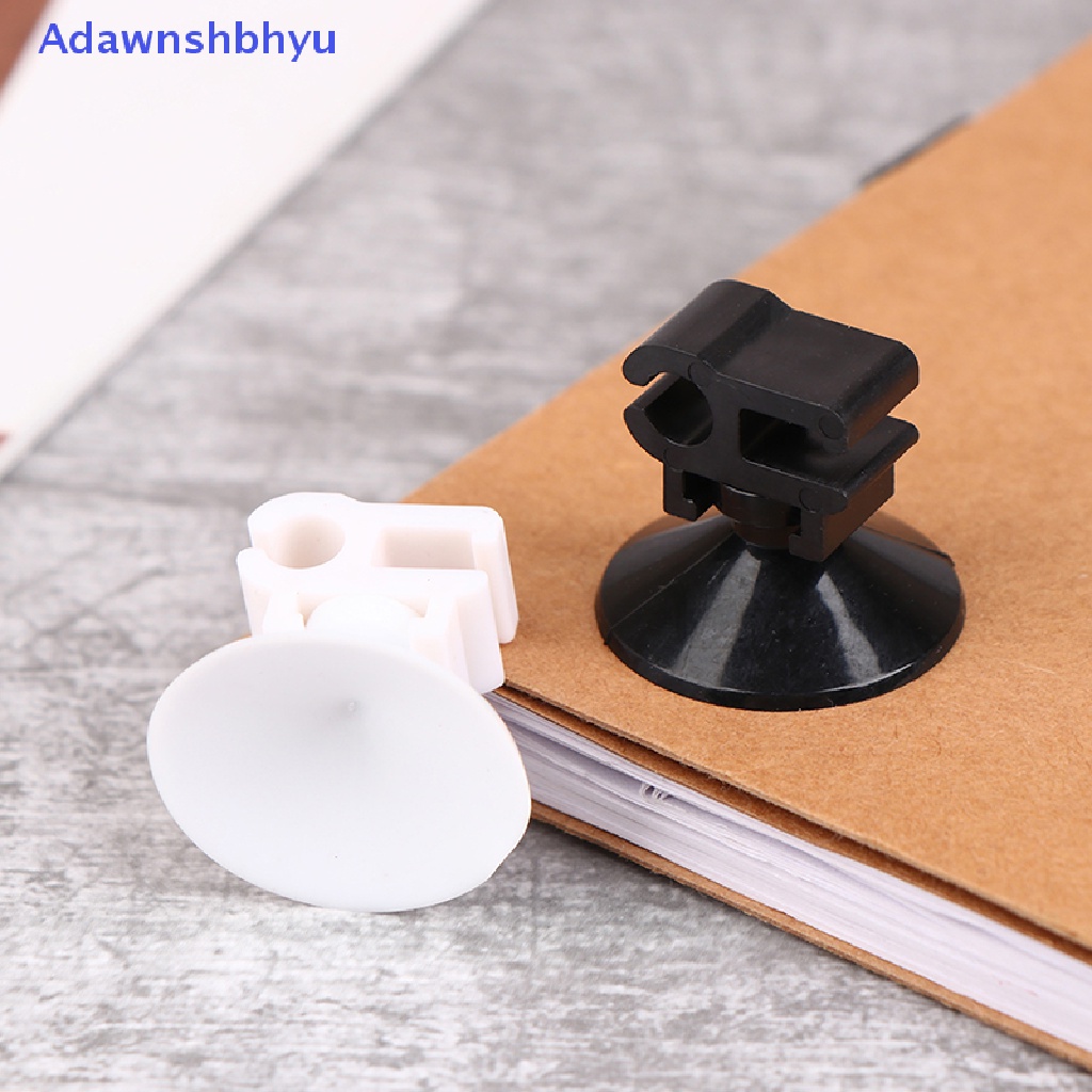 Adhyu 10Pcs Aquarium Tetap Suction Cup Klip Ikan Tabung Oksigen Kabel Listrik Gesper ID