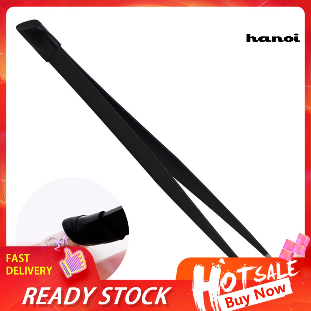 Hi * Stainless Steel Kepala Ganda Nail Art Nippers Pinset Klip Berlian Imitasi Pemetik Permata