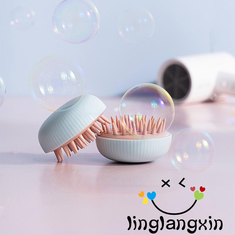 Llx-sikat Shampo Pijat Kulit Kepala, Exfoliator Scrubber Rambut Penghilang Ketombe Untuk Penggunaan Basah Kering