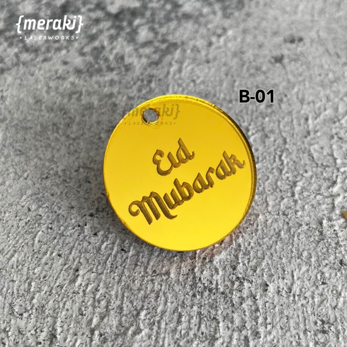 

Hang Tag Lebaran Akrilik Bulat Hiasan Gantungan Hampers Idul Fitri