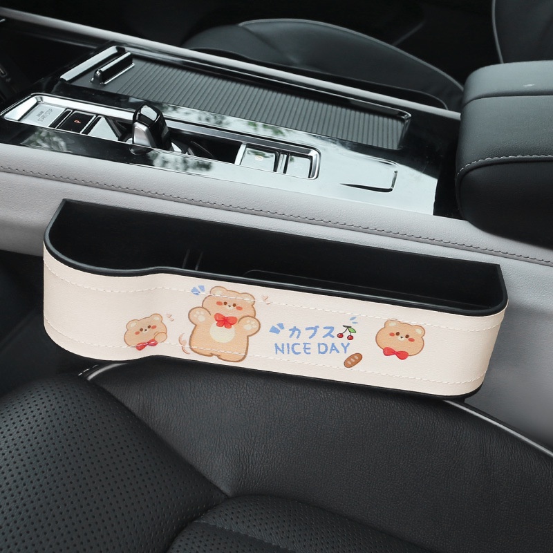 Kotak Penyimpanan slot Lucu Kartun Mobil. Car creative armrest box storage box, Kotak Penyimpanan Dijahit interior