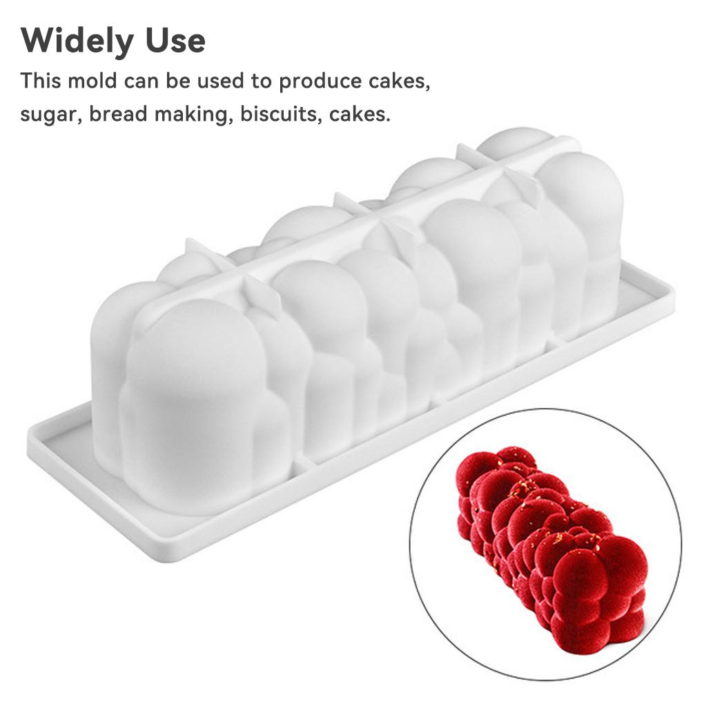 Cetakan Silikon Dessert Mousse Baking Tools Kue Fondant Dekorasi Bubble Making Mold Dispenser Pastry Muffins Cream