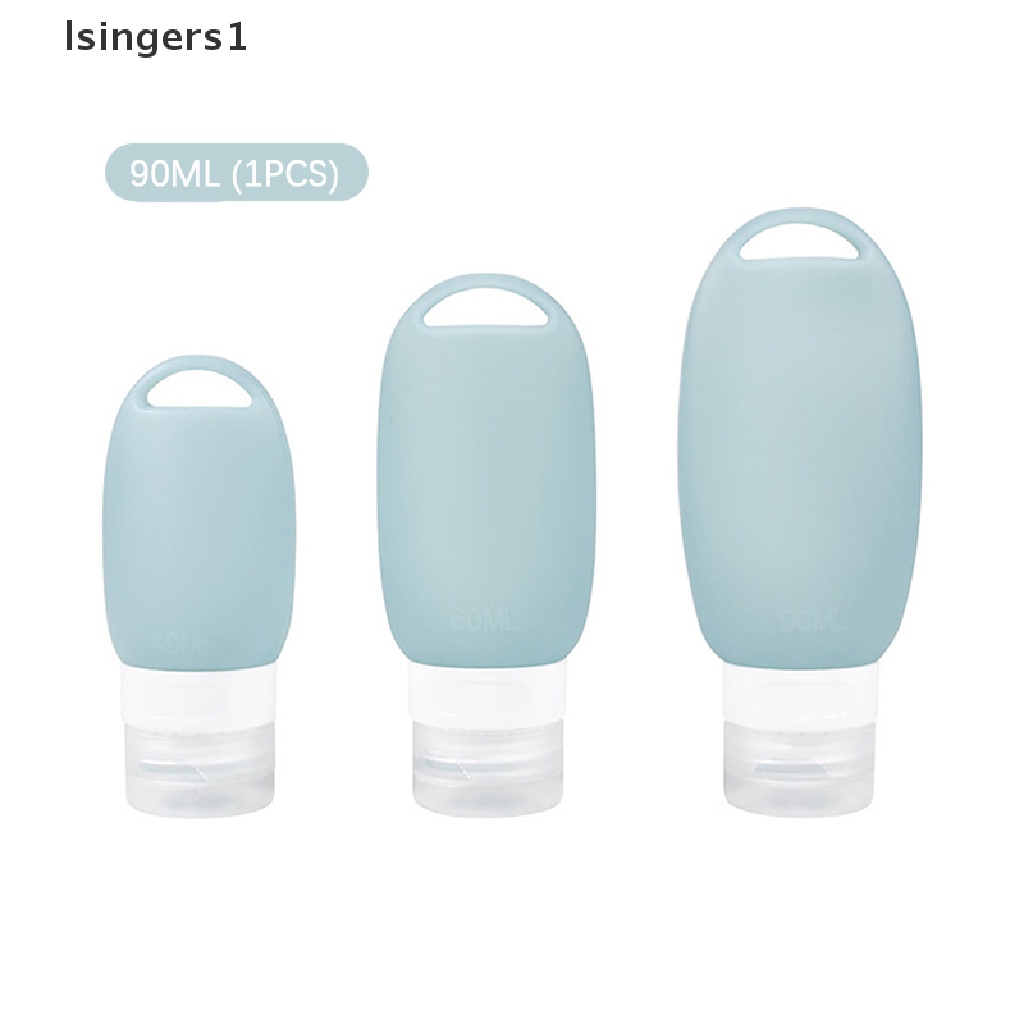 [lsingers1] Botol Kosong Silicone Travel Kit Packing Press Bottle Untuk Butik Wadah Sampel Kecil