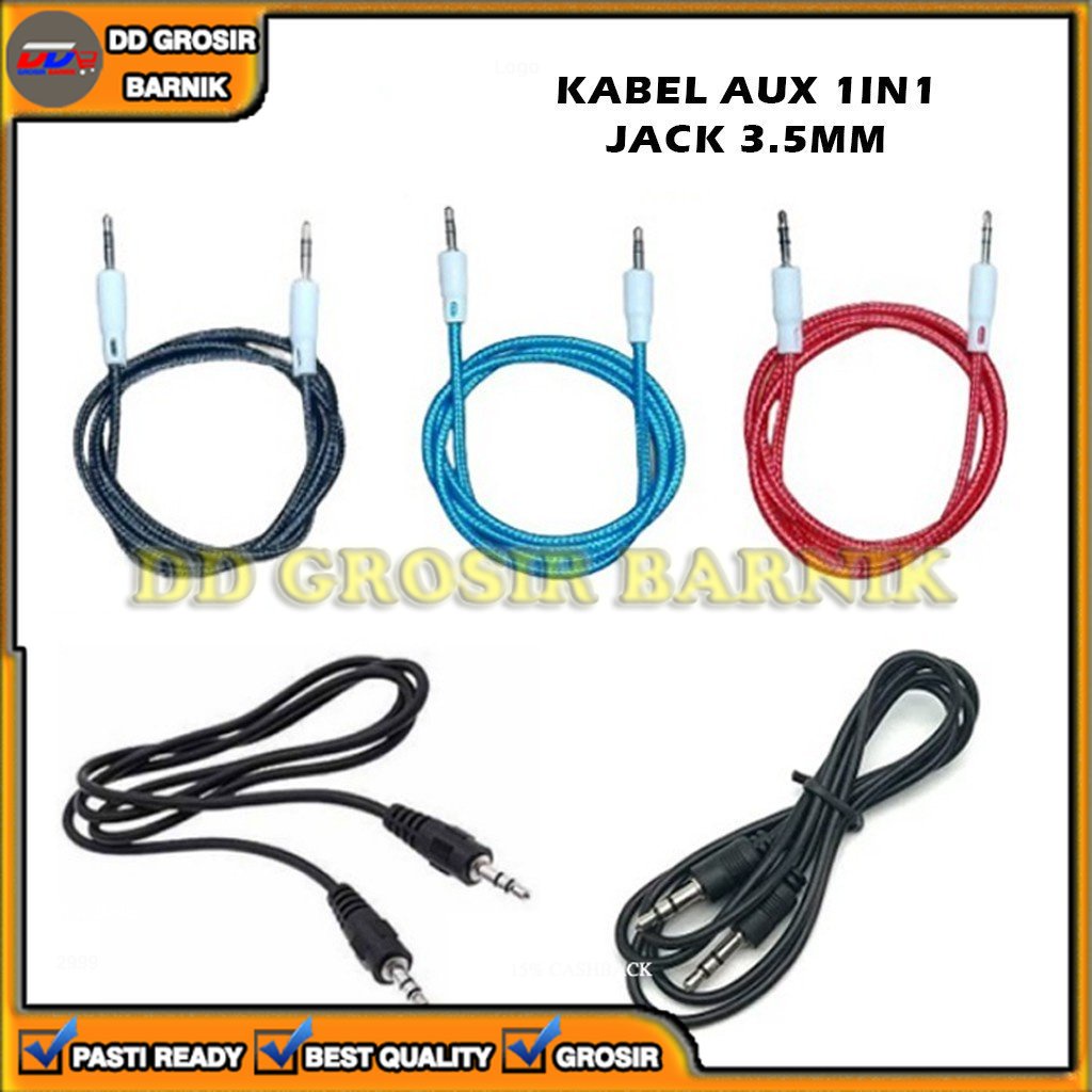 [DGB] KABEL CABLE AUX MUSIK PANJANG 100CM 1 M HP MOBIL SPEAKER ANDROID SAMSUNG