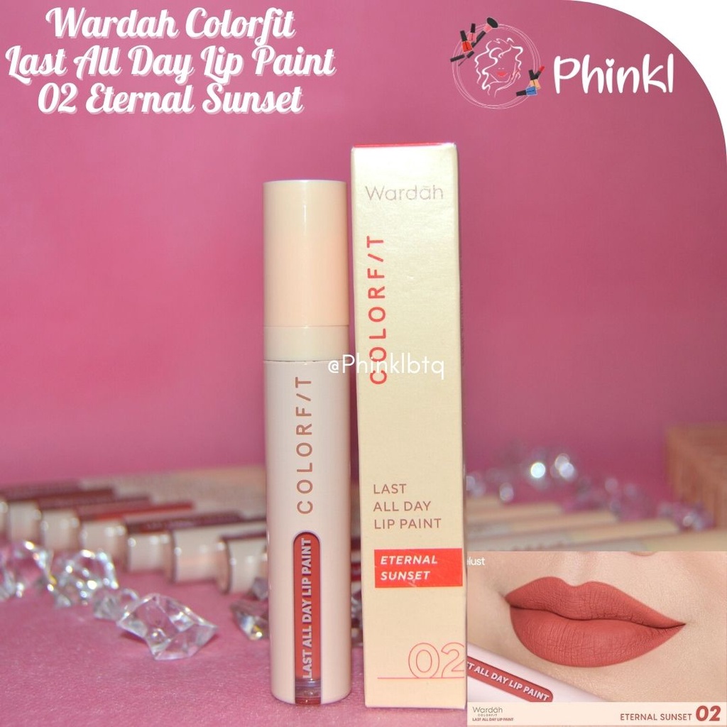 `ღ´ PHINKL `ღ´ Wardah Colorfit All Day Lip Paint lipcream waterproff longlasting