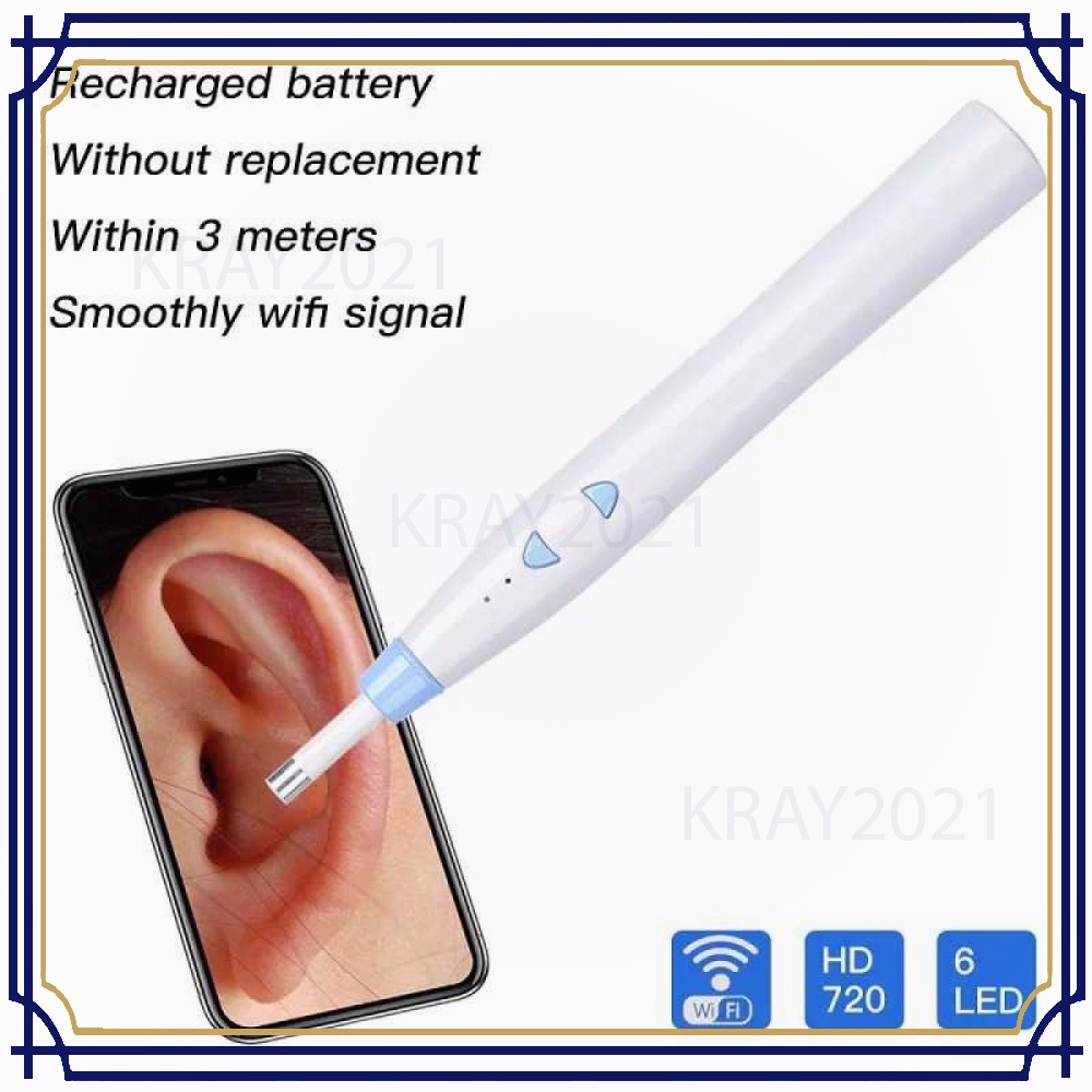 Kamera Endoskopi Pembersih Telinga Otoskop Endoscope Wireless - Z20