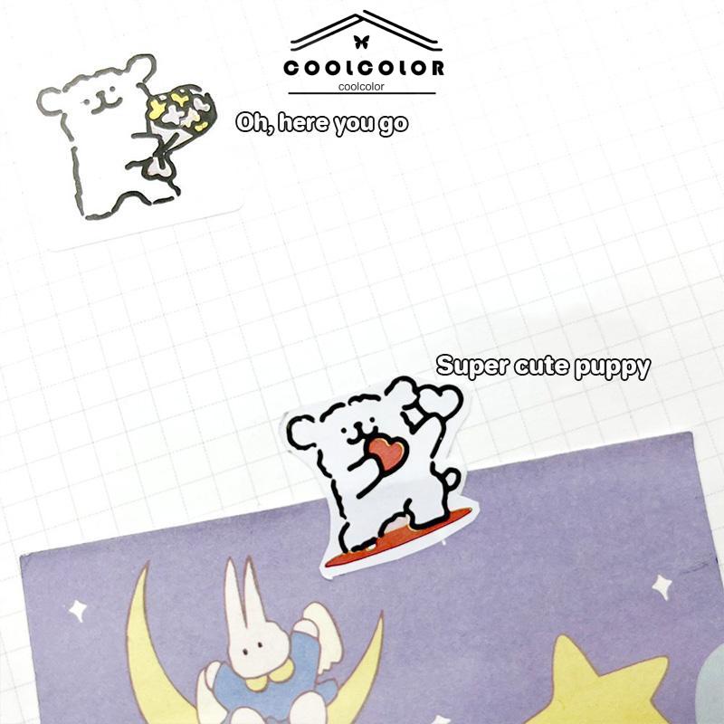 COD❤️Kartun Lucu Bahan Scrapbook Sticker Melody Crayon Shin-chan Line Dog DIY Stiker Dekoratif- cl