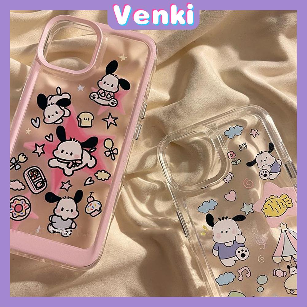 Case for iPhone 11 SOFT TPU Clear Space Case Cute Cartoon Puppy Case Plating Buttons Camera Protection ShockProof for iPhone 14 13 12 12 Plus 6 8 Plus XR XSS